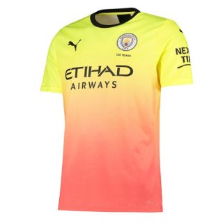 Maillot Manchester City Third 2019 2020 Orange