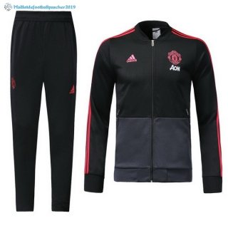 Survetement Manchester United 2018 2019 Noir Gris Survetement Manchester United 2018 2019 Noir Gris