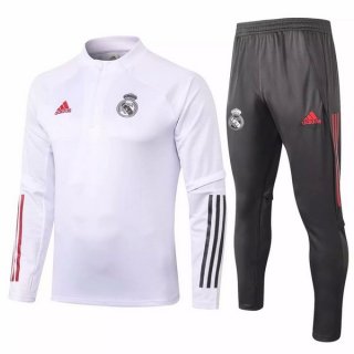 Survetement Real Madrid 2020 2021 Blanc Gris