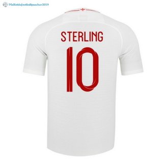 Maillot Angleterre Domicile Sterling 2018 Blanc Maillot Angleterre Domicile Sterling 2018 Blanc