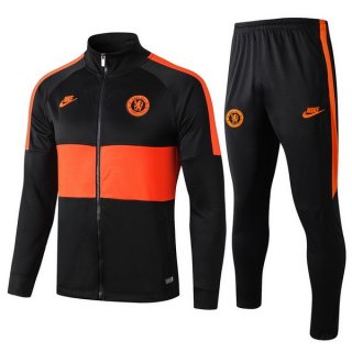 Survetement Chelsea 2019 2020 Orange Noir