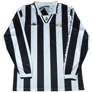 Maillot Juventus Domicile ML Retro 1996 Noir Blanc