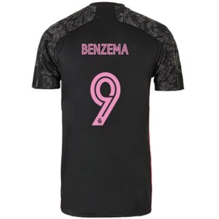 Maillot Real Madrid Third NO.9 Benzema 2020 2021 Noir Maillot Real Madrid Third NO.9 Benzema 2020 2021 Noir