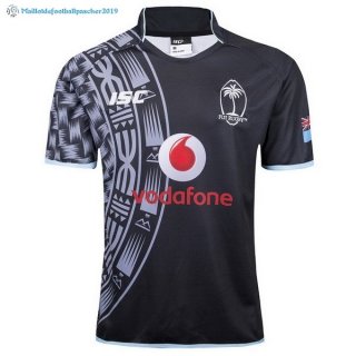 Maillot Rugby Fidji Exterieur 2017 2018 Noir Maillot Rugby Fidji Exterieur 2017 2018 Noir