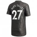 Maillot Manchester United NO.27 Alex Telles Exterieur 2020 2021 Noir