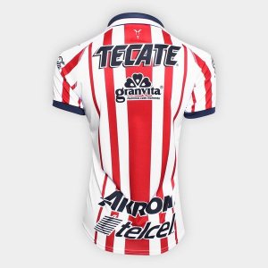 Maillot CD Guadalajara Domicile Femme 2018 2019 Rouge Blanc