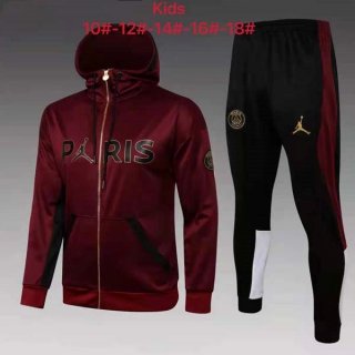 Enfant Sweat Shirt Capuche Paris Saint Germain 2022 Rouge Noir Enfant Sweat Shirt Capuche Paris Saint Germain 2022 Rouge Noir
