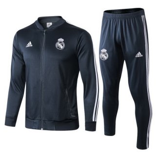 Survetement Real Madrid 2018 2019 Gris Marine Survetement Real Madrid 2018 2019 Gris Marine