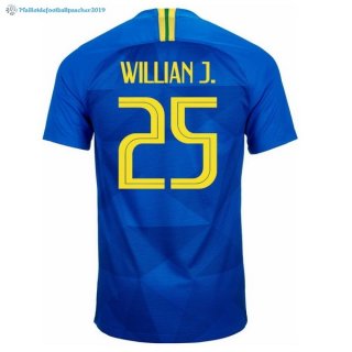 Maillot Brésil Exterieur Willian J. 2018 Bleu Maillot Brésil Exterieur Willian J. 2018 Bleu