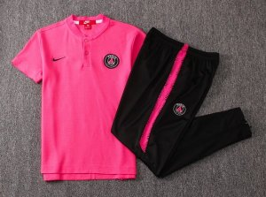 Polo Ensemble Complet Paris Saint Germain 2018 2019 Rose Noir