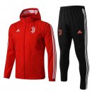 Coupe Vent Ensemble Complet Juventus 2019 2020 Rouge Noir