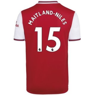 Maillot Arsenal NO.15 Maitland Niles Domicile 2019 2020 Rouge Maillot Arsenal NO.15 Maitland Niles Domicile 2019 2020 Rouge