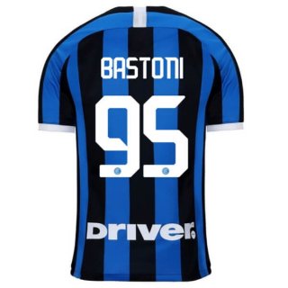 Maillot Inter Milan NO.95 Bastoni Domicile 2019 2020 Bleu Maillot Inter Milan NO.95 Bastoni Domicile 2019 2020 Bleu