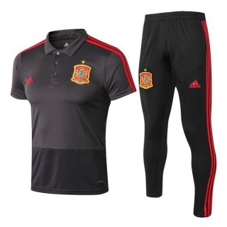 Polo Espagne Ensemble Complet 2018 Gris Polo Espagne Ensemble Complet 2018 Gris