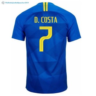Maillot Brésil Exterieur D.Costa 2018 Bleu Maillot Brésil Exterieur D.Costa 2018 Bleu
