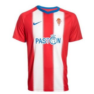 Maillot Real Sporting de Gijón Domicile 2018 2019 Rouge